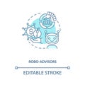 Robo-advisors concept icon