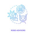 Robo-advisors concept icon