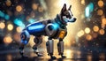 robo dog with effective bokeh