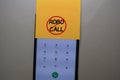 Robocall write on a sticky note isolated on office desk