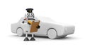 Robocop officer towing auto