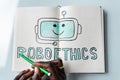 Roboethincs And Artificial Intelligence Concept Royalty Free Stock Photo