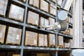 Roboric arm in warehouse