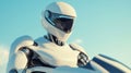 Robot with advanced computer vision sensors such as high-resolution cameras infrared scanners and depth-sensing technology