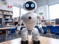 Robot AI assists teacher in interactive classroom