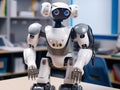 Robot AI assists teacher in interactive classroom