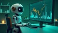 Robot Trader Royalty Free Stock Photo