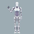 Robot android technology science fiction future 3d design vector illustration