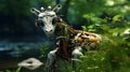 robot animal in a natural setting