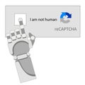 Robot arm, captcha, neural network