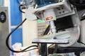 Robot arm finishing automotive part surface by lapping process f