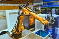 Robot arm manufacturing worker