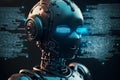 robot artificial intelligence concept. chatgpt chatbot technology