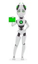 Robot with artificial intelligence, female bot Royalty Free Stock Photo