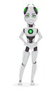 Robot with artificial intelligence, female bot Royalty Free Stock Photo