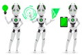 Robot with artificial intelligence, female bot Royalty Free Stock Photo