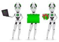 Robot with artificial intelligence, female bot Royalty Free Stock Photo