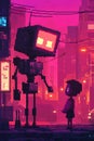 A robot artist creating pixel art masterpieces