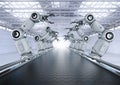 Robot assembly line Royalty Free Stock Photo