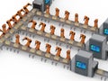 Robot assembly line
