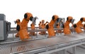 Robot assembly line