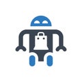 Robot assistants icon