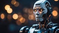 Robot, artificial intelligence. Royalty Free Stock Photo