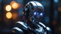 Robot, artificial intelligence. Royalty Free Stock Photo