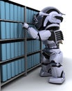 Robot at bookshelf