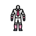 robot a bow tie color icon vector illustration Royalty Free Stock Photo