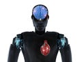 Robot with brain and heart