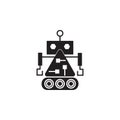 robot builder icon. Element of robots for advertising signs, mobile concept and web apps. Icon for website design and development, Royalty Free Stock Photo