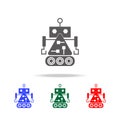 robot builder icons. Elements of robots in multi colored icons. Premium quality graphic design icon. Simple icon for websites, web