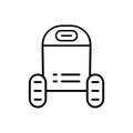 Robot, car icon - Vector. Artificial intelligence