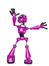 Robot cartoon dancing Royalty Free Stock Photo