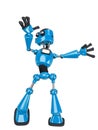 Robot cartoon dancing Royalty Free Stock Photo