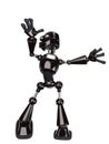 Robot cartoon dancing Royalty Free Stock Photo
