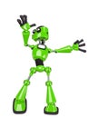Robot cartoon dancing Royalty Free Stock Photo