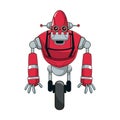 Robot cartoon icon