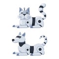 Robot cat and dog Royalty Free Stock Photo