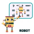 Robot character design Royalty Free Stock Photo