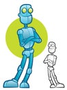 Robot Character Mascot Royalty Free Stock Photo