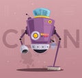 Robot character. Technology, future. Cartoon vector illustration