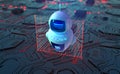Robot, chat bot, android and digital evolution of robotics. Future processor development technologies