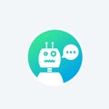 Robot, chatbot vector icon