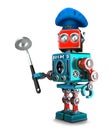 Robot Chef. 3D illustration. Isolated. Contains clipping path