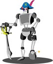 Robot in a cocked hat