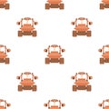 Robot collector pattern seamless vector