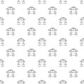 Robot collector pattern vector seamless