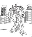 Robot coloring page